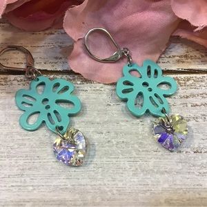 Swarovski Heart Earrings